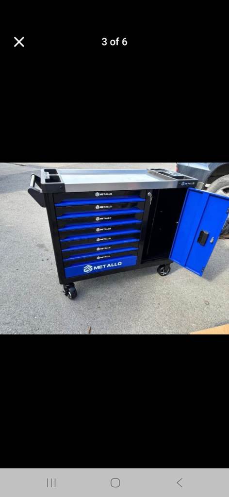 image for METALLO 7 drawer tool chest 6 drawers full with tools