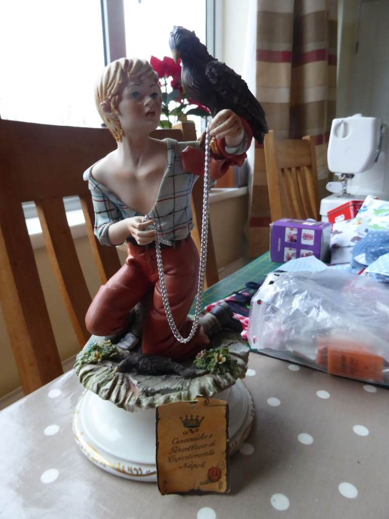 Capodimonte Figures 1 x Cobbler 1 x Boy and Bird