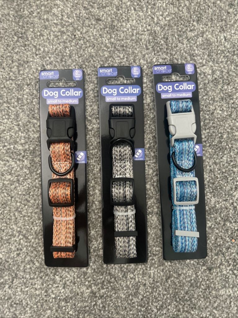 Smart Choice Woven Dog Collar (S/M) 30-50cm (Single Item - Select Colour)