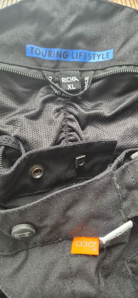 Richa Mens Lightweight Mesh Motorcycle Textile Jacket Black RRP £132