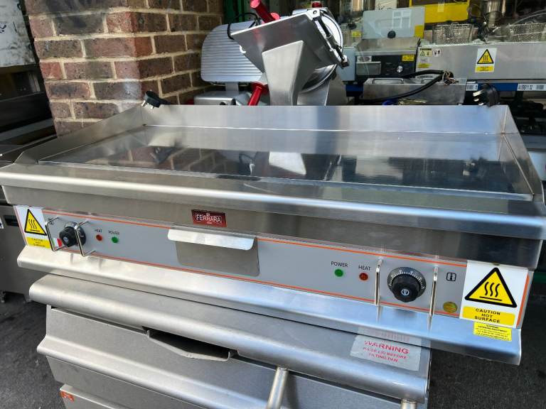 NEW 1 M CHROME ELECTRIC FLAT GRILL CAFE RESTAURANT CATERING COMMERCIAL KITCHEN FAST FOOD 