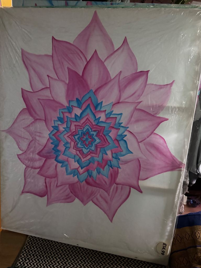 Hand patient acrylic canvas 