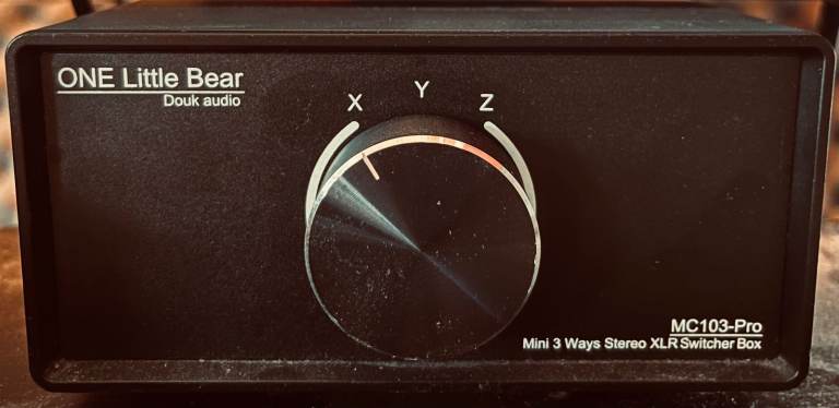  One Little Bear Douk Audio MC103-Pro Mini 1-in-3-out Stereo XLR Switcher Box