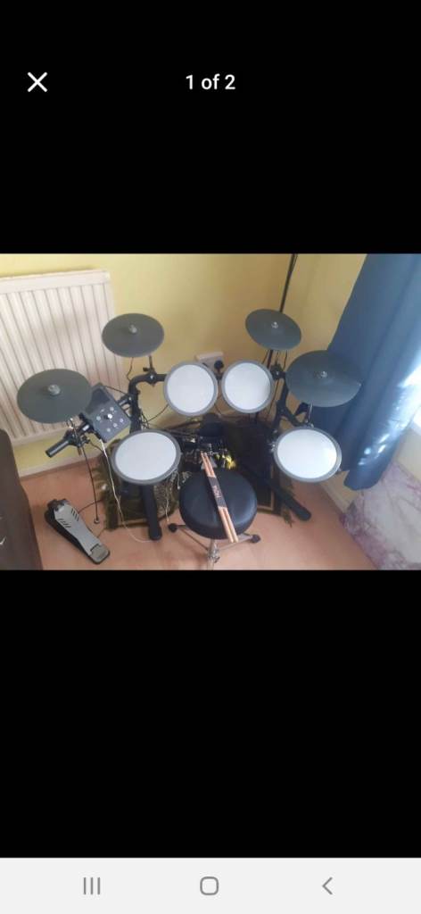 Visiondrum-Pro Electronic Mesh Pad Drum Kit Plus Extras