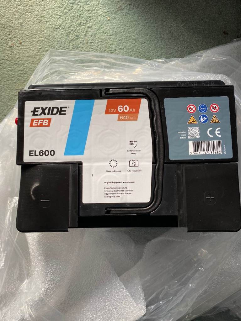 Exide Stop Start Car Battery