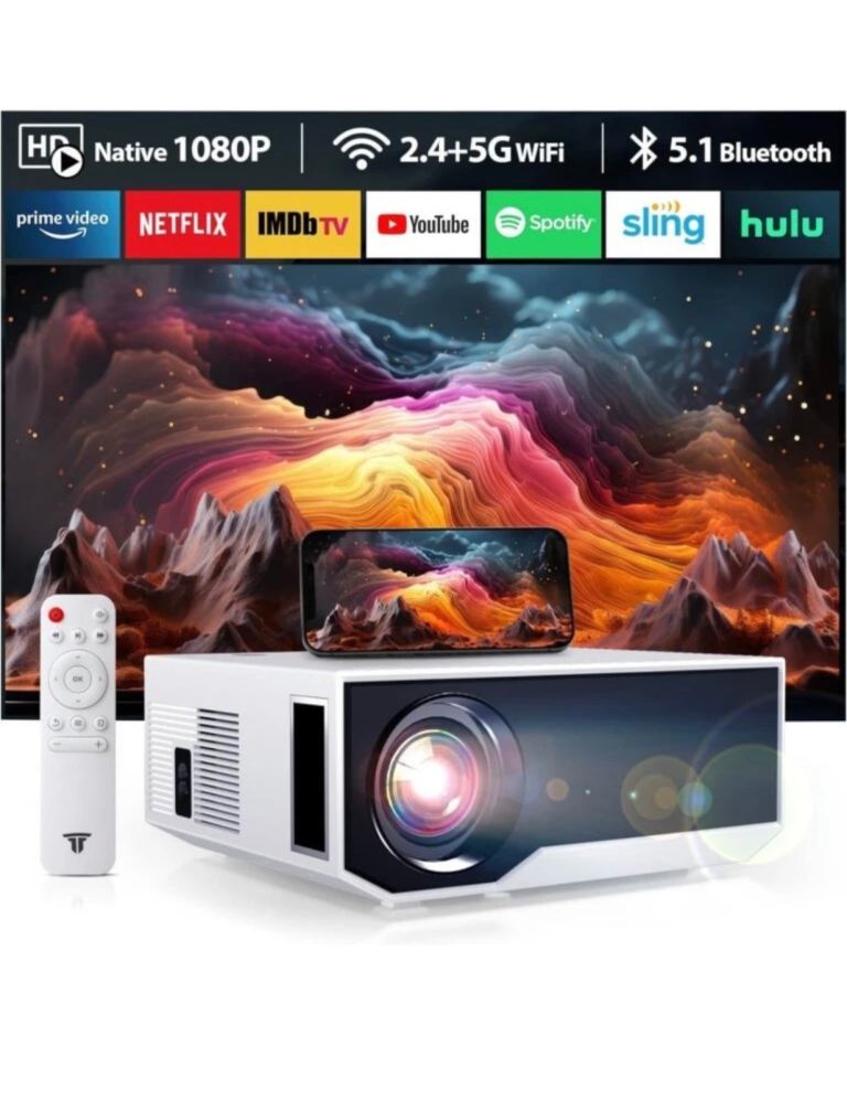 Projector with 5G WiFi 