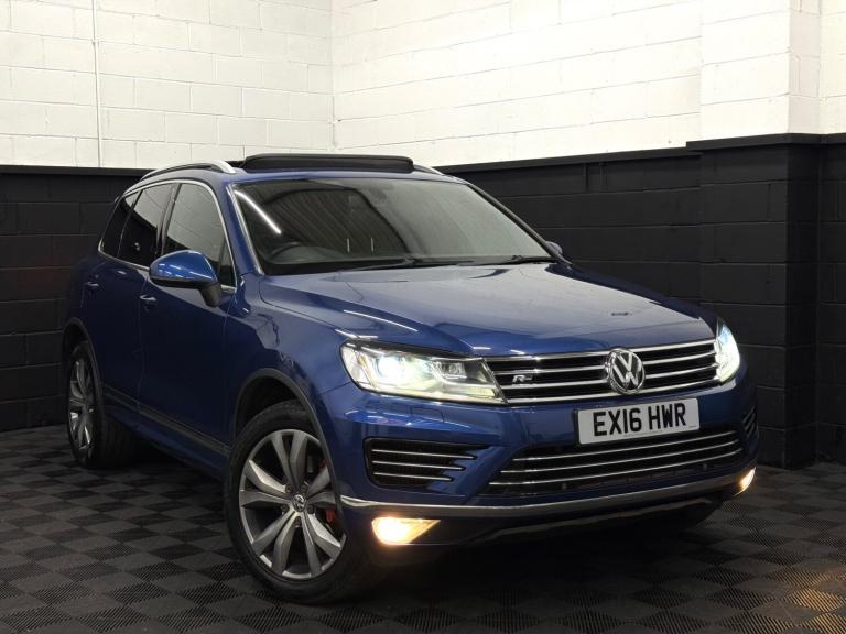 2016 16 VOLKSWAGEN TOUAREG 3.0 V6 TDI R LINE BLUEMOTION 262BHP EURO 6 BLUE