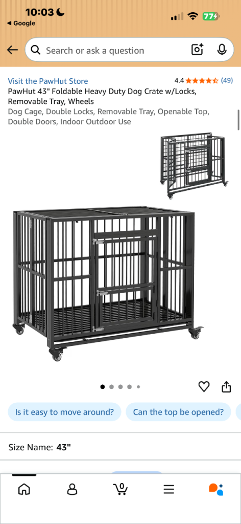 Dog cage