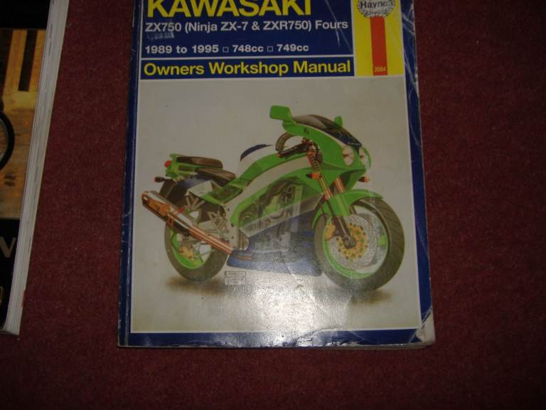 KAWASAKI ZXR 750 H1 H2 WORKSHOP MANAUL VGC