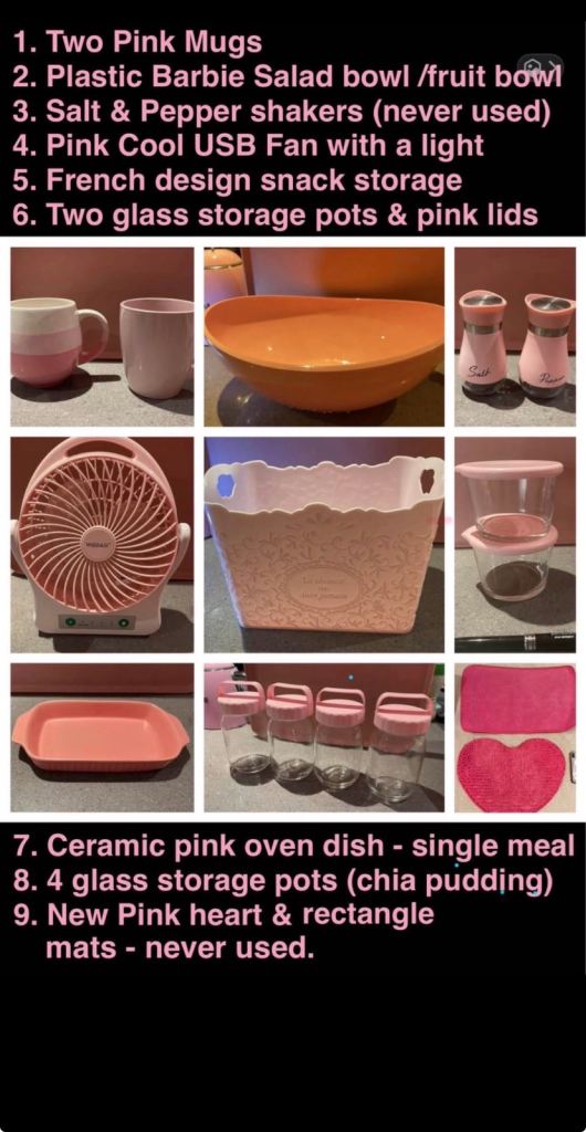 Pink kitchen items 🌸🩷🌸🩷