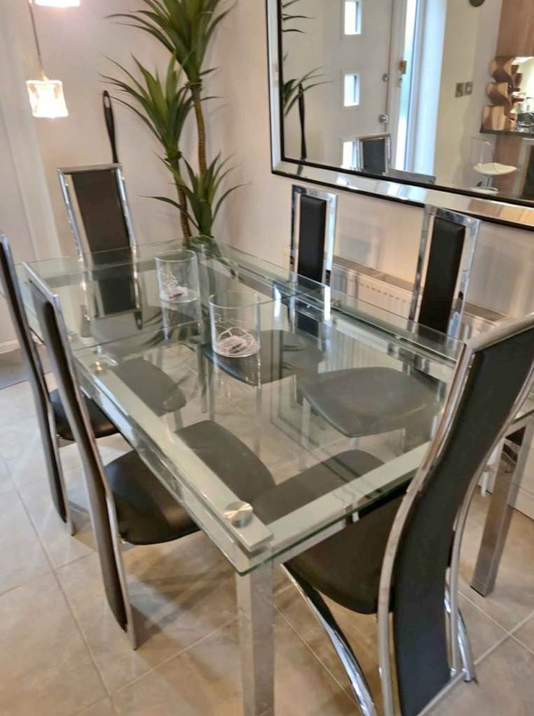 Table and 8 chairs