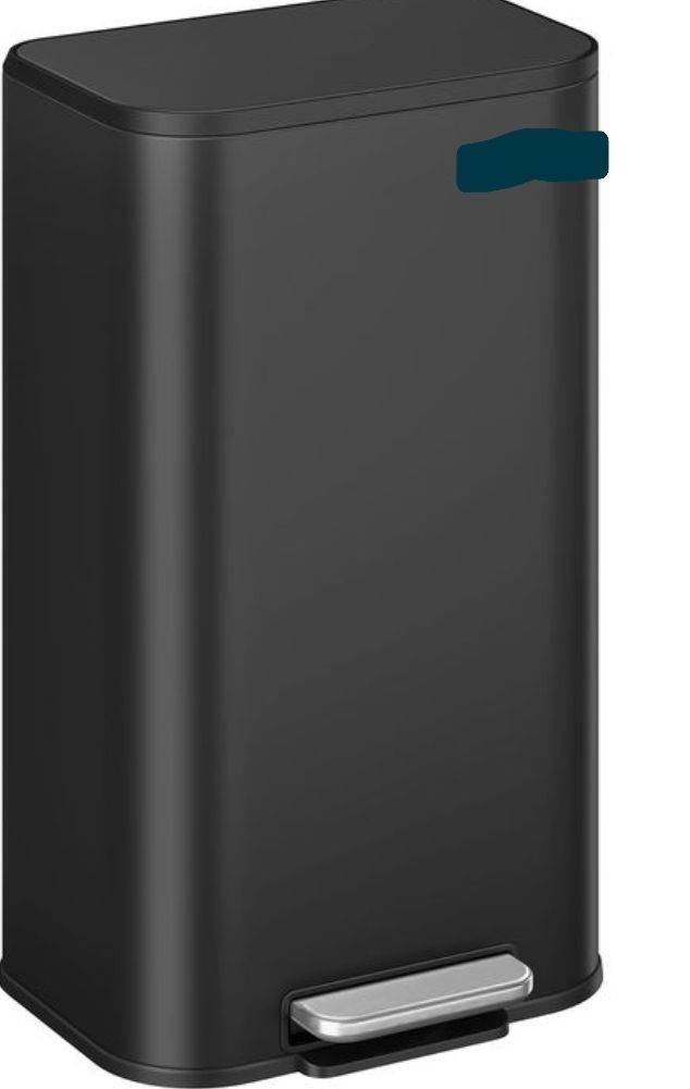 A new ( slight seconds) black 30L metal Kitchen Bin .