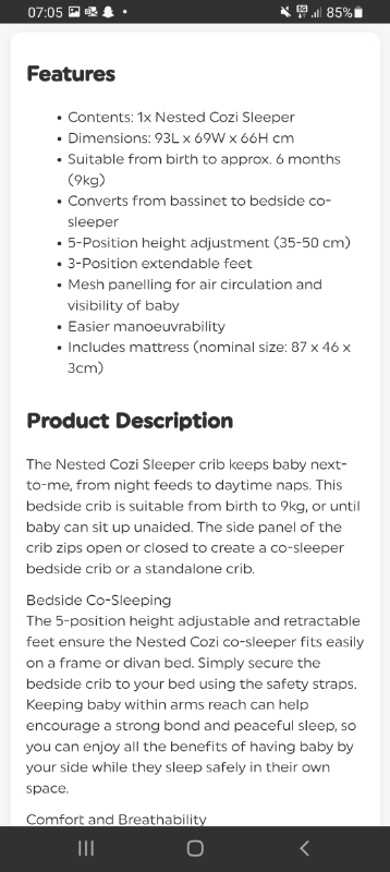 Baby crib