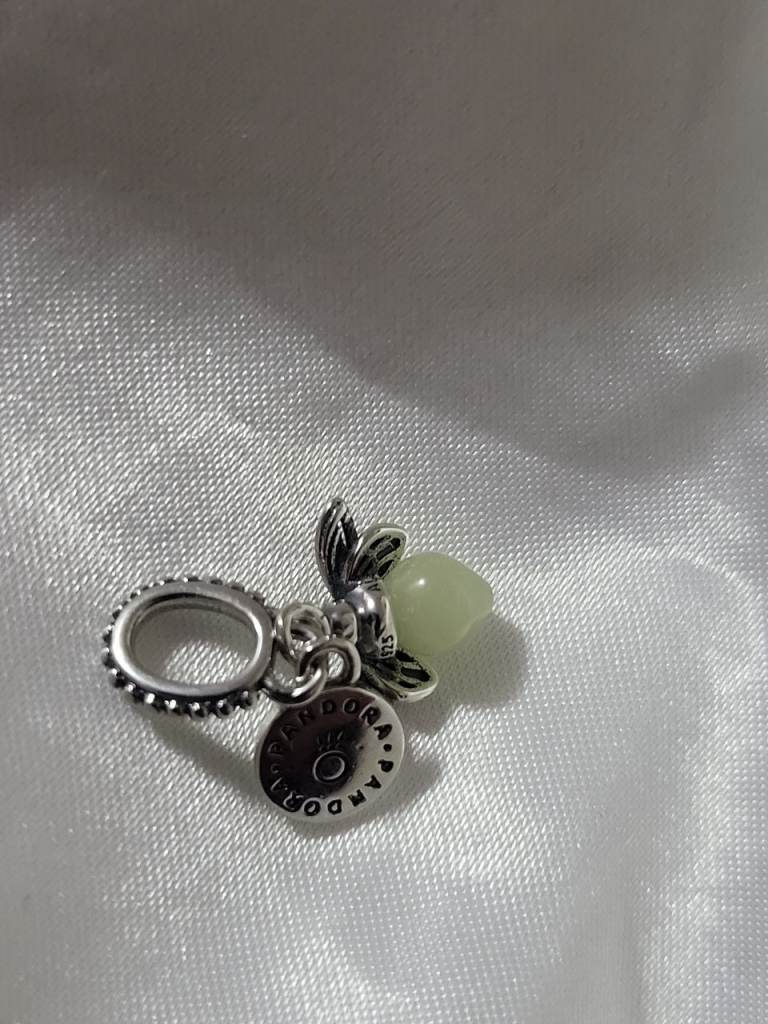 Pandora Silver Charm with Glow-in-the-Dark Element – As Good As New