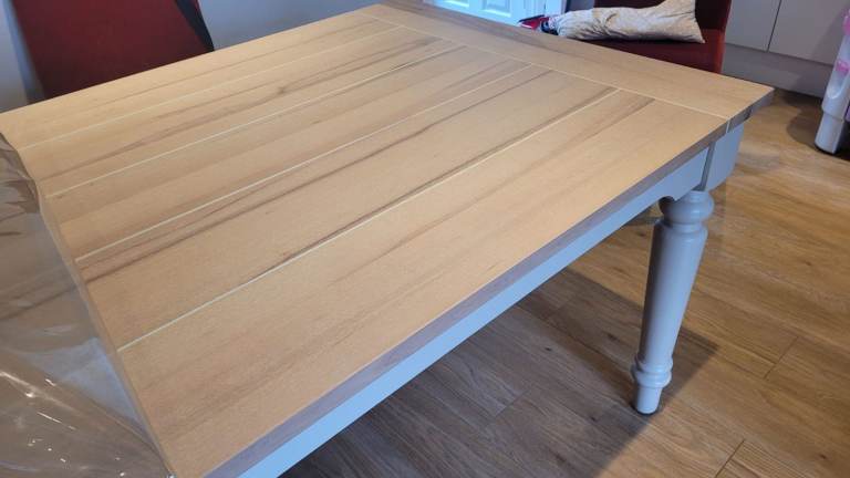 Laura Ashley Dorset Soft Truffle Dining table in excellent condition