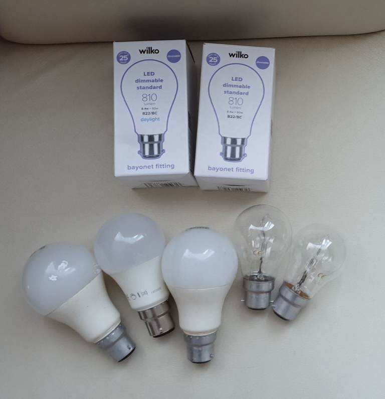 Light bulbs bayonet fitting x7