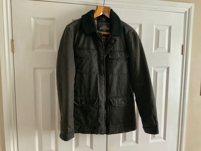 image for Mens Warm leather look jacket / coat - fit 40 / 42 chest