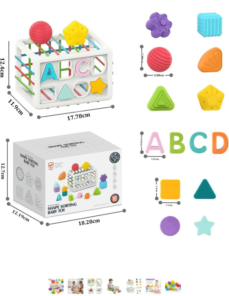 Montessori Shape Sorter Cube 