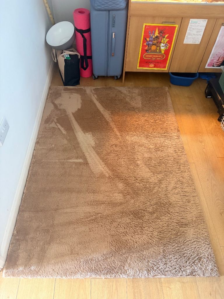 Dunelm Camel Softie Rug