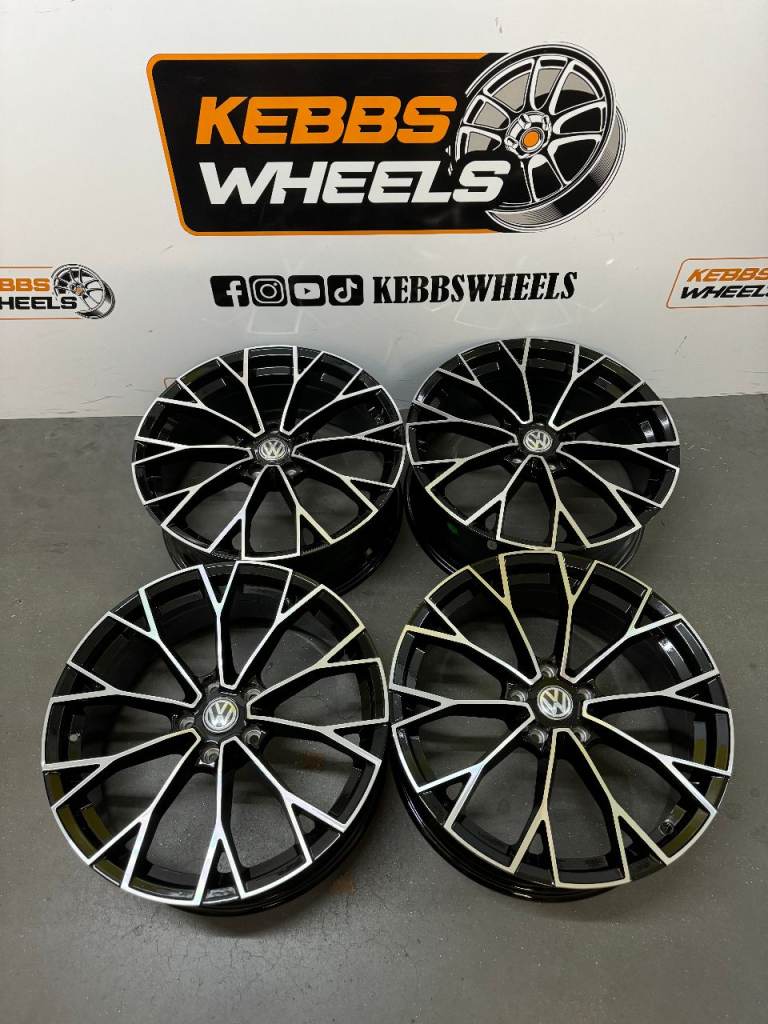 18" VW 2025 GOLF R WARMENAU STYLE ALLOY WHEELS AUDI A3 S3 VW GOLF R GTI SCIROCCO CADDY 