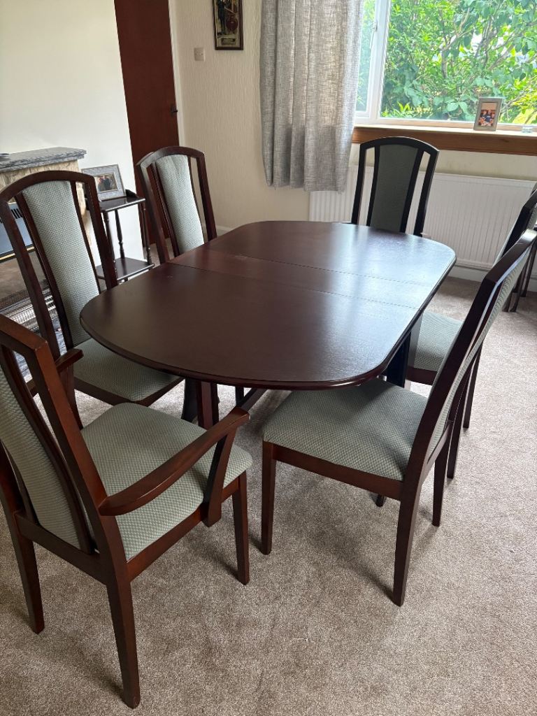 Dining table and chairs 