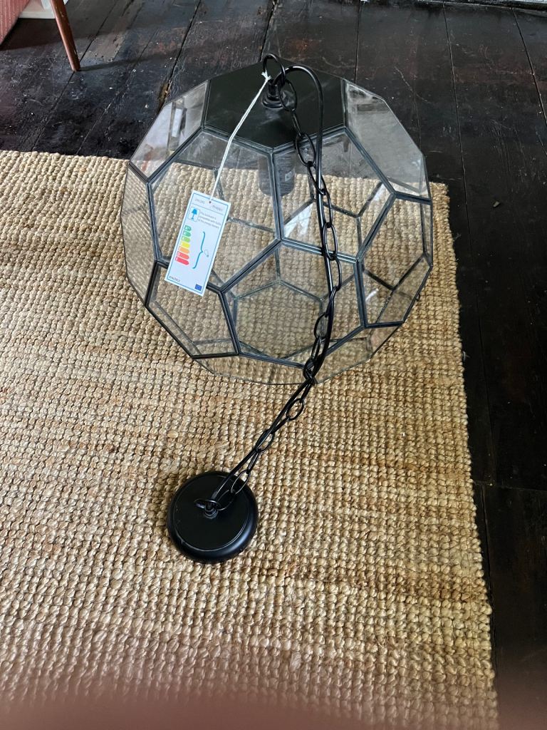 image for John Lewis Amberly Fusion Hexagon Ball Ceiling Pendant