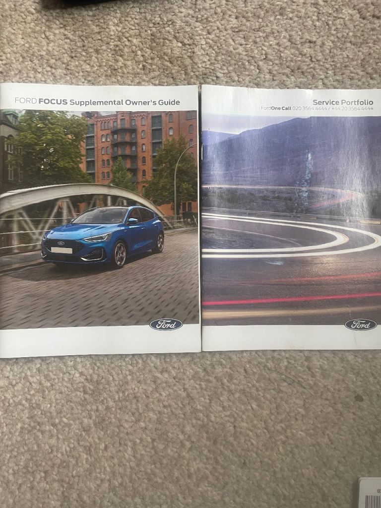 Ford Focus 2022 onwards  Supplemental Owner's Guide & Service Portfolio – Good Condition