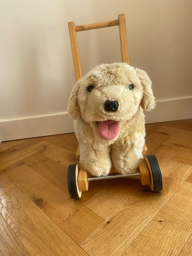 Mulholland & Bailie Wooden Push Along Labrador Dog Walker