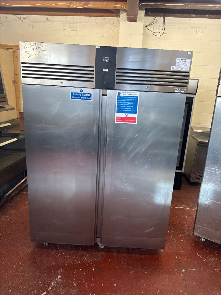 Commercial double door fridge foster g2 fully serviced 
