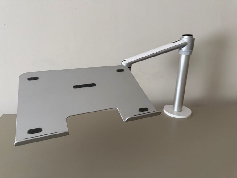 Adjustable Laptop Stand/Mount - Silver, Great Condition