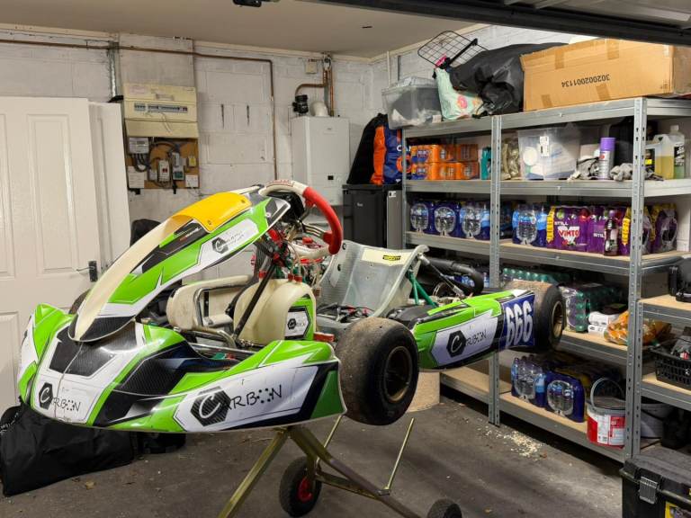 Tony kart snr rotax evo sealed engine , lots of carbon