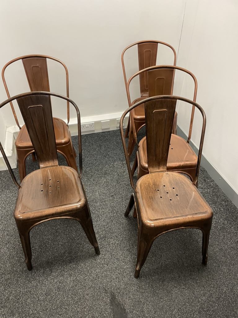 Metal cafe chair (5 available)