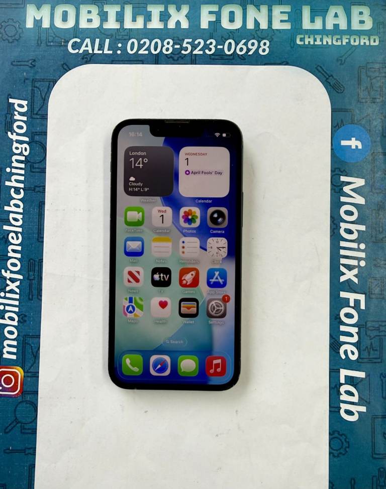 Apple iPhone 13 Mini 128GB Black Unlocked Face ID Working Latest iOS 26.4 Good Working Condition