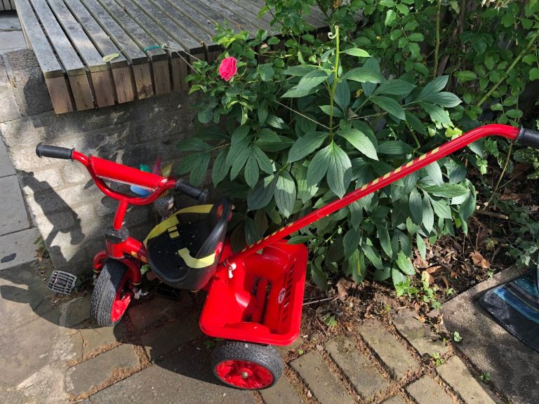 Mud Monster Red Tricycle with Parent Handle – Good Used Condition