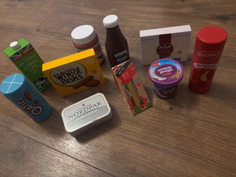 IKEA Duktig Wooden Play Kitchen + Food & Utensils Bundle