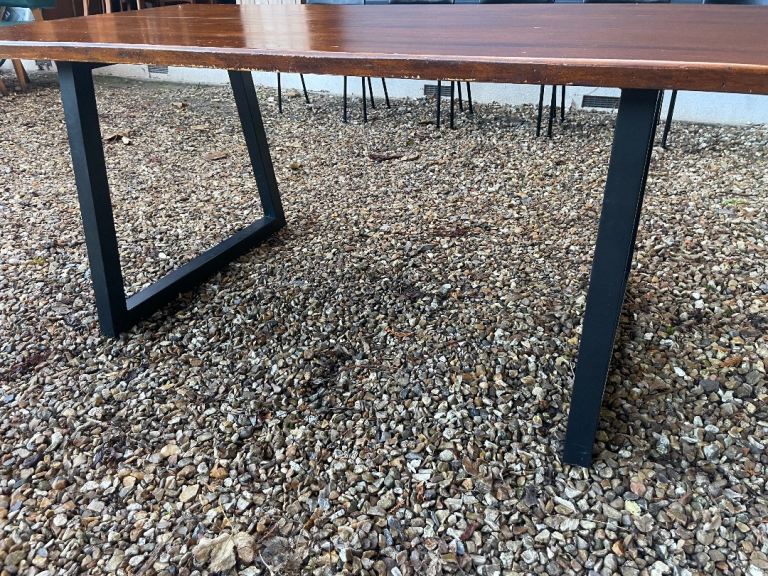 John Lewis vintage antique style industrial dining table 