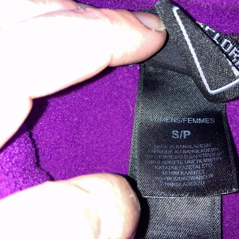 The North Face Women’s Full Zip Fleece Purple Size S Very Good