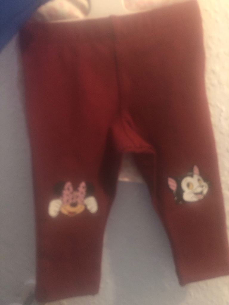 Disney leggings with pink minne mousse 