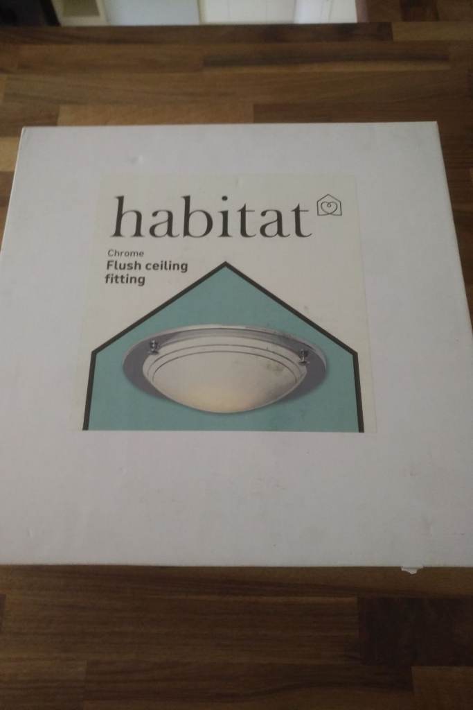 Habitat Chrome Flush Ceiling Light