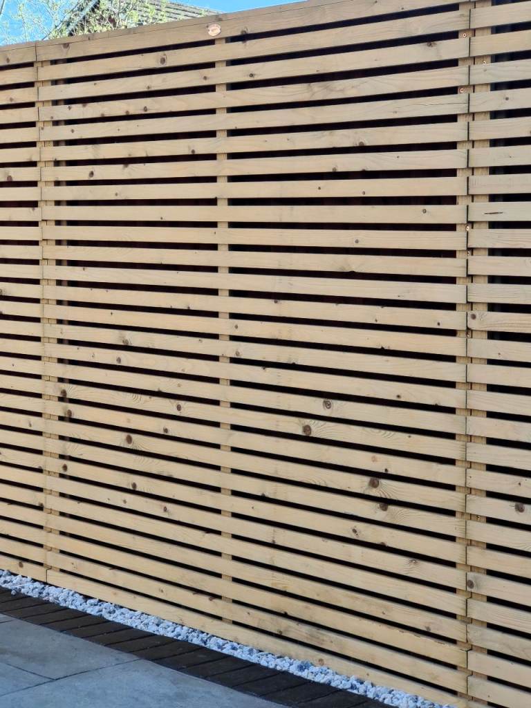 SLATTED FENCE PANEL X1 6FOOT BY 6 FOOT 
