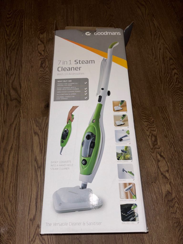 Steam cleaner, brand new in box