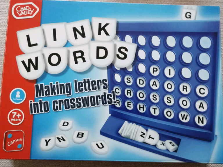 Chad Valley Link Words Game, Age 7+, 1+ Players, Excellent Condition