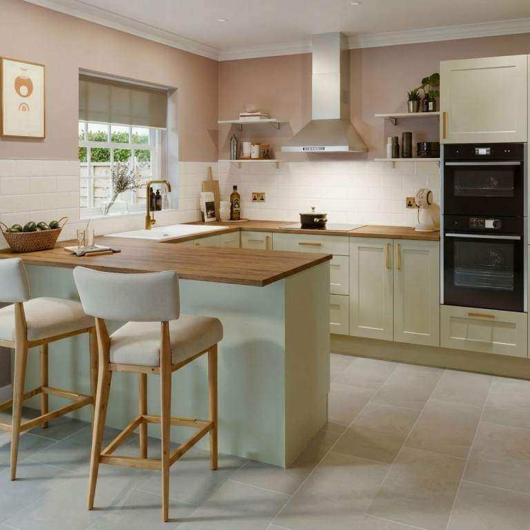 Saddle Oak Wren Luxury Laminate Kitchen Worktops Countertops - priced to clear.