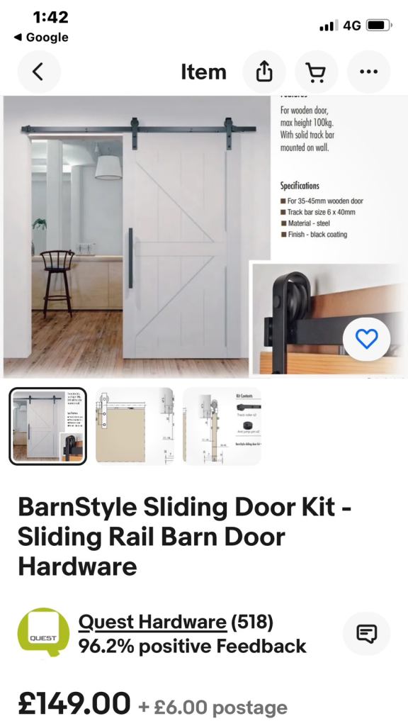 Barn door type system 