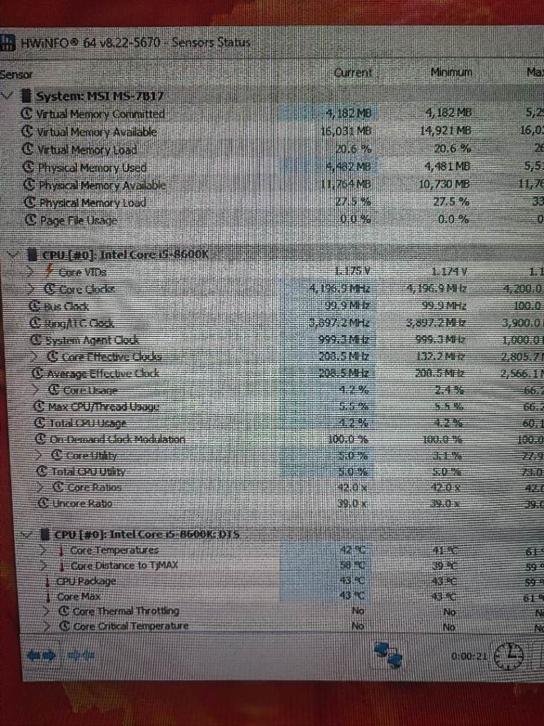 MSI Z390 + I5 8600K