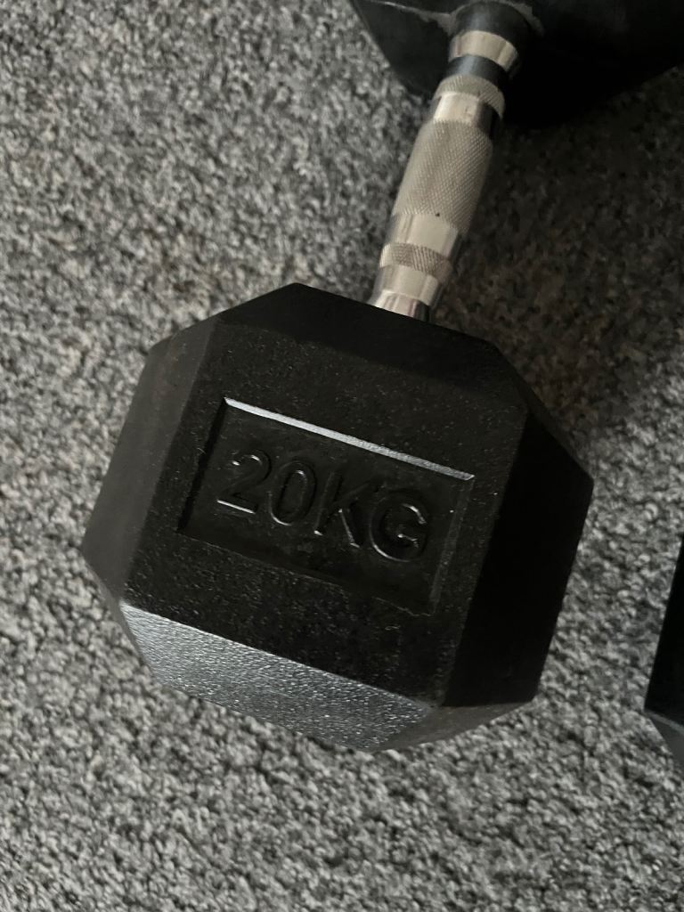20kg hex dumbbells 