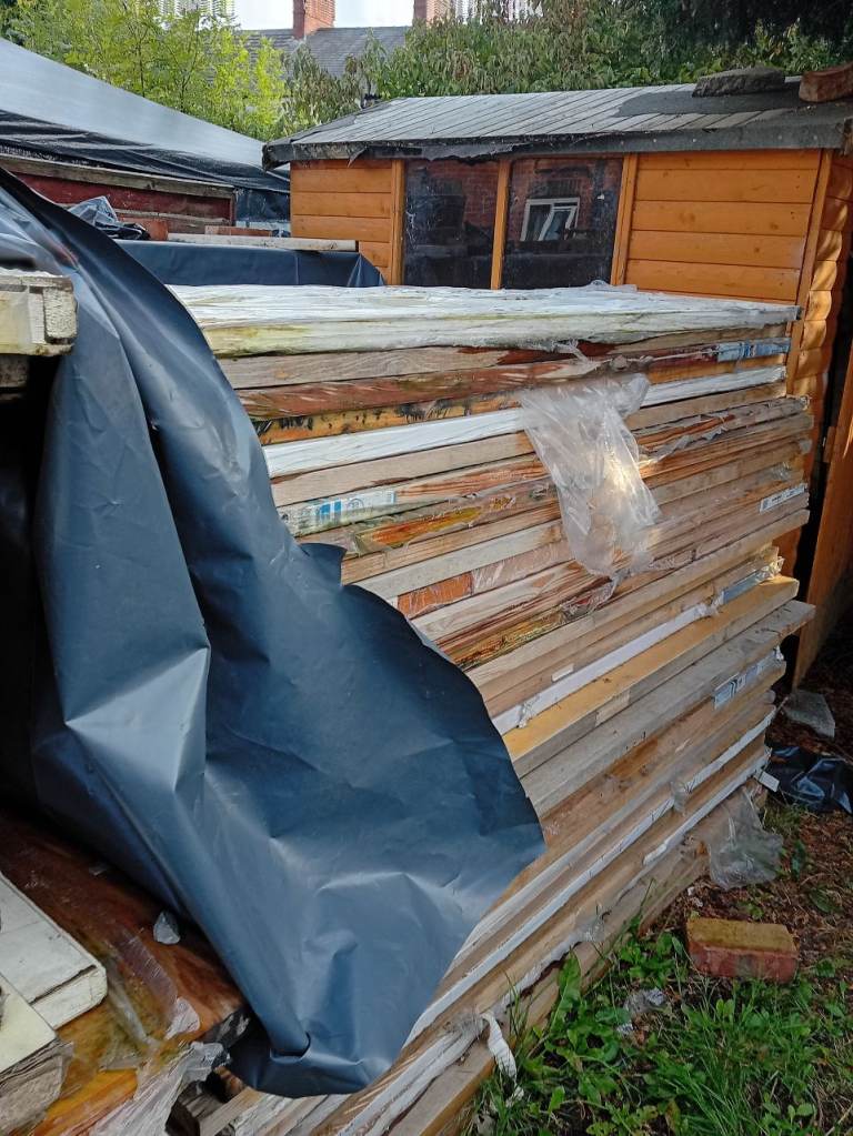 Job Lot of Internal Wooden Doors - Various Sizes, Fair Condition