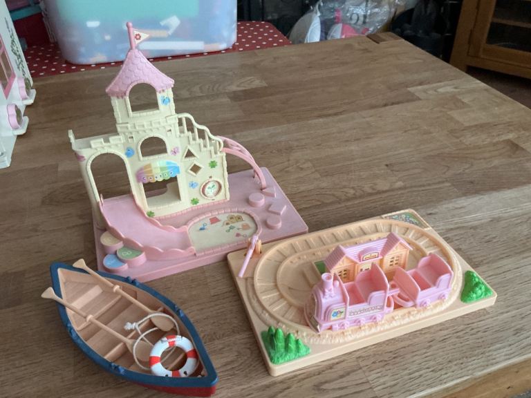 Sylvanian Baby Choo Choo Train, Canoe, Slide etc.