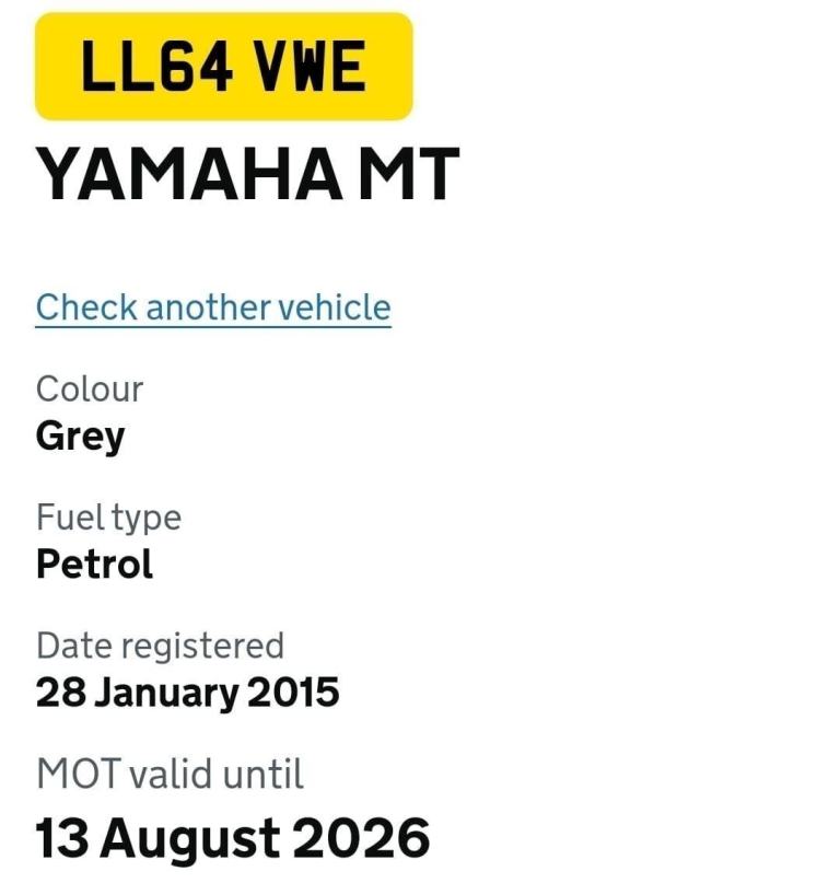 Yamaha MT 125 2015 Grey