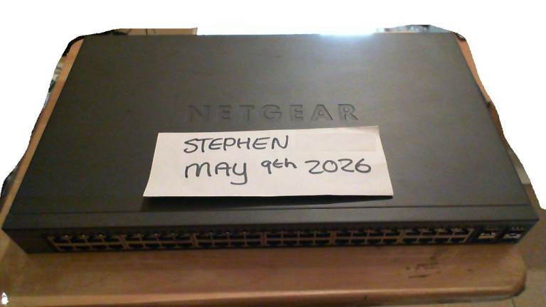 Netgear GS748Tv5 48-Port Gigabit Ethernet 2 Copper/2 Copper/SFP Combo Ports £50 ono COLLECT only